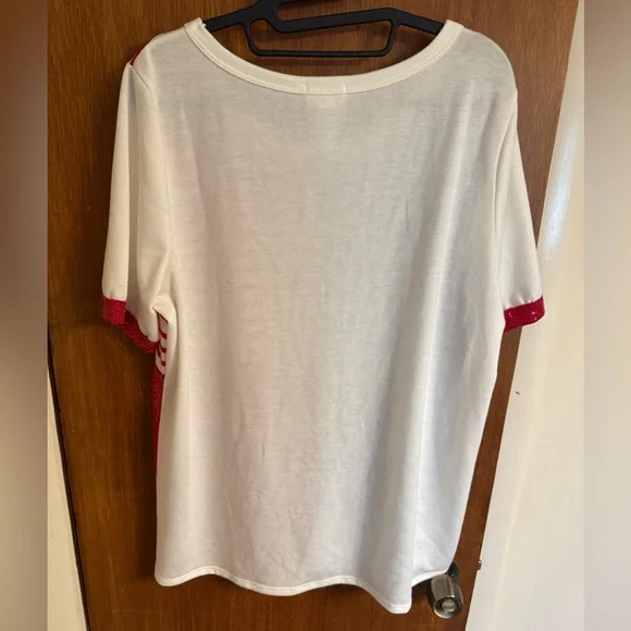 BiBi Patriotic Star and Stripe Tee - Red, White, and Blue, New Without Tags, XL - Picture 5 of 12